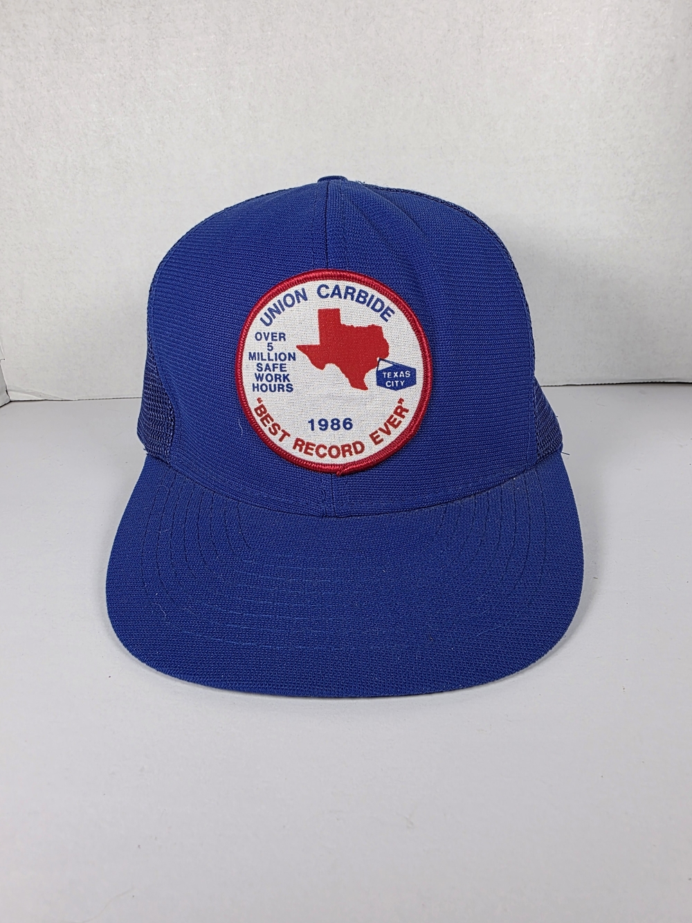 VTG Blue Mesh Trucker Hat, 1986.